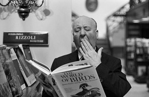 alfred-hitchcock-yawning-over-book-of-birds-at-the-rizzoli-bookstore-on-new-yorks-fifth-avenue-ny-1965