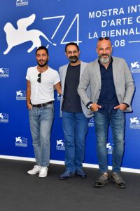 ۰۹۳+Iranian+actor+Navid+Mohammadzadeh_+director+Vahid+Jalilvand+and+actor+Amir+Aghaei+attend+the+photocall+of+the+movie+No+Date_+No+Signature