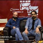 حمیدرضا بابابیگی فیلمنامه نویس و حسین کندری کارگردان فیلم شنل