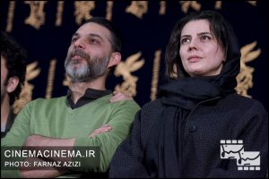 پیمان معادی و لیلا حاتمی در اکران فیلم بمب