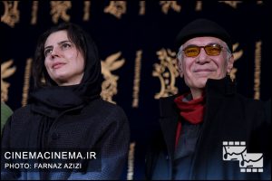 محمود کلاری و لیلا حاتمی در اکران فیلم بمب