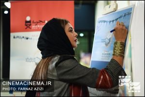 آزاده صمدی در آیین نمایش شش فیلم کوتاه برتر دو سال اخیر سینمای ایران