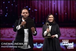 هانیه توسلی و صابر ابر در بیستمین جشن خانه سینمای ایران