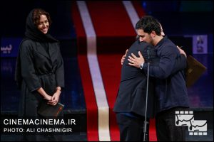 حامد بهداد، امین تارخ و پریچهر ایزدیار در بیستمین جشن خانه سینما