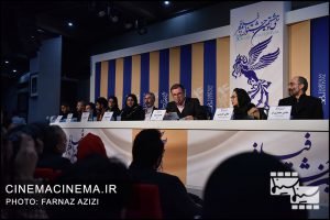 نشست خبری عوامل فیلم «آتابای» در هفتمین روز سی و هشتمین جشنواره فیلم فجر