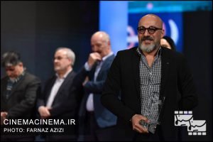 امیر آقایی در آیین اختتامیه سی و هشتمین جشنواره فیلم فجر