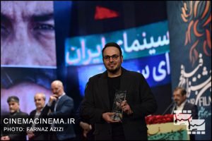 محمدحسین مهدویان در آیین اختتامیه سی و هشتمین جشنواره فیلم فجر