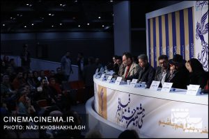 نشست خبری عوامل فیلم «پدران» در هشتمین روز سی و هشتمین جشنواره فیلم فجر