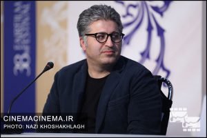 عباس امینی در نشست خبری عوامل فیلم «کشتارگاه» در سی و هشتمین جشنواره فیلم فجر