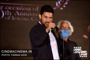 حامد بهداد، بازیگر در آیین تجلیل از افتخارآفرینان سینمای ایران در عرصه بین‌الملل