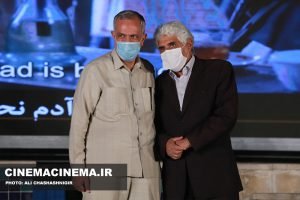 هارون یشایایی و احمد مسجدجامعی در آیین تجلیل از افتخارآفرینان سینمای ایران در عرصه بین‌الملل