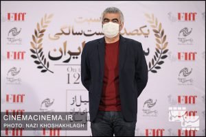 سروش صحت، بازیگر و کارگردان در فرش قرمز آیین تجلیل از افتخارآفرینان سینمای ایران در عرصه بین‌الملل