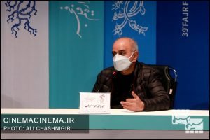 پرویز پرستویی در نشست خبری فیلم بی همه چیز در سی و نهمین جشنواره فیلم فجر