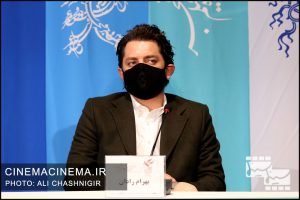 بهرام رادان در نشست خبری فیلم ابلق در سی و نهمین جشنواره فیلم فجر