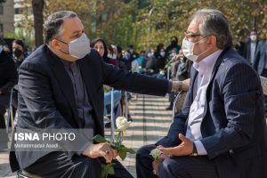مراسم تشییع پیکر مرحومه ایران درودی، نقاش سرشناسِ ایرانی