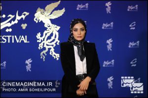 صحرا اسداللهی در فتوکال فیلم بیرو در چهلمین جشنواره فیلم فجر