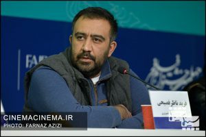 فرید ناظر فصیحی در نشست خبری فیلم بیرو در چهلمین جشنواره فیلم فجر