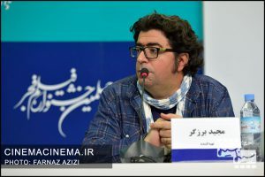 مجید برزگر در نشست خبری فیلم بیرو در چهلمین جشنواره فیلم فجر