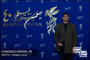 سجاد بابایی در فتوکال فیلم مرد بازنده در چهلمین جشنواره فیلم فجر