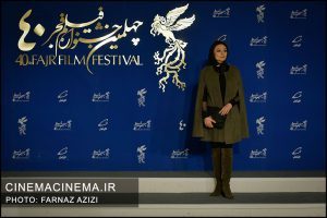 یکتا ناصر در فتوکال فیلم شب طلایی در ششمین روز چهلمین جشنواره فیلم فجر