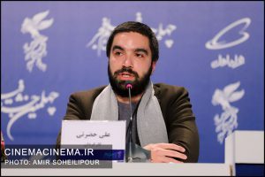 علی حضرتی در نشست خبری فیلم سینمایی شهرک در نهمین روز چهلمین جشنواره فیلم فجر