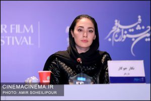 نگار جوکار در نشست خبری فیلم ماهان در چهارمین روز چهلمین جشنواره فیلم فجر