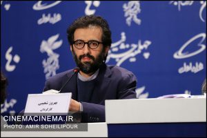 بهروز شعیبی در نشست خبری فیلم بدون قرار قبلی در هشتمین روز چهلمین جشنواره فیلم فجر