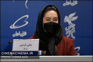 نیکی کریمی در  در نشست خبری فیلم سینمایی دسته دختران در پنجمین روز چهلمین جشنواره فیلم فجر