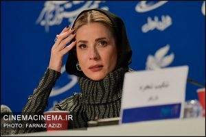 سارا بهرامی در نشست خبری فیلم خائن کشی در دهمین روز چهلمین جشنواره فیلم فجر