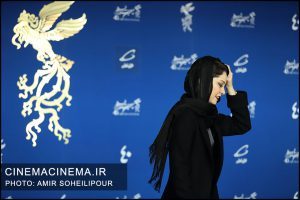 شادی کرم رودی در فتوکال فیلم بی رویا در هشتمین روز چهلمین جشنواره فیلم فجر