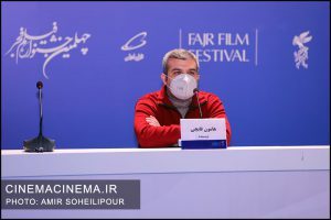 هامون قاپچی در نشست خبری فیلم ماهان در چهارمین روز چهلمین جشنواره فیلم فجر