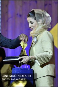 سارا بهرامی در پانزدهمین جشن بزرگ منتقدان و نویسندگان سینمایی ایران