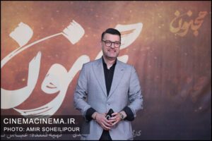 باربد بابایی در اکران افتتاحیه فیلم سینمایی مجنون