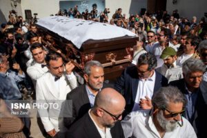 مراسم تشییع پیکر ناصر تقوایی
