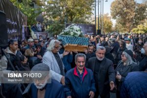 مراسم تشییع پیکر هادی مرزبان