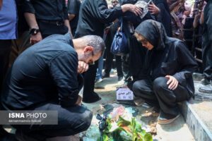 مراسم تشییع و خاکسپاری پیکر زنده یاد «اکبر عبدی»