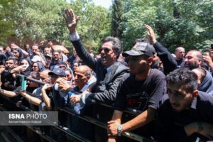 مراسم تشییع و خاکسپاری پیکر زنده یاد «اکبر عبدی»
