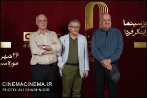 ایرج طهماسب، محمد مهدی دادگو، مجید مدرسی در گرامیداشت روز سینما ایرج طهماسب، محمد مهدی دادگو، مجید مدرسی در گرامیداشت روز سینما